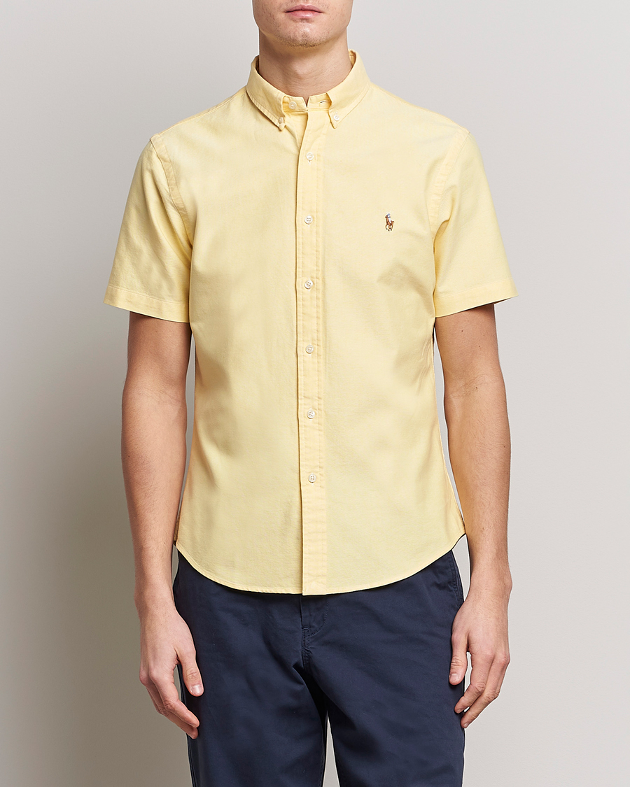 Hombres | Camisas | Polo Ralph Lauren | Slim Fit Oxford Short Sleeve Shirt Yellow