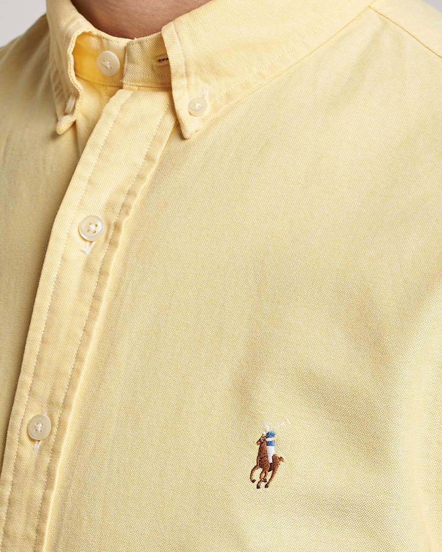 Hombres | Camisas | Polo Ralph Lauren | Slim Fit Oxford Short Sleeve Shirt Yellow