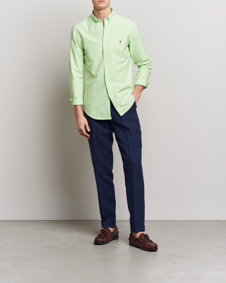Hombres | Camisas | Polo Ralph Lauren | Slim Fit Oxford Button Down Shirt Oasis Green