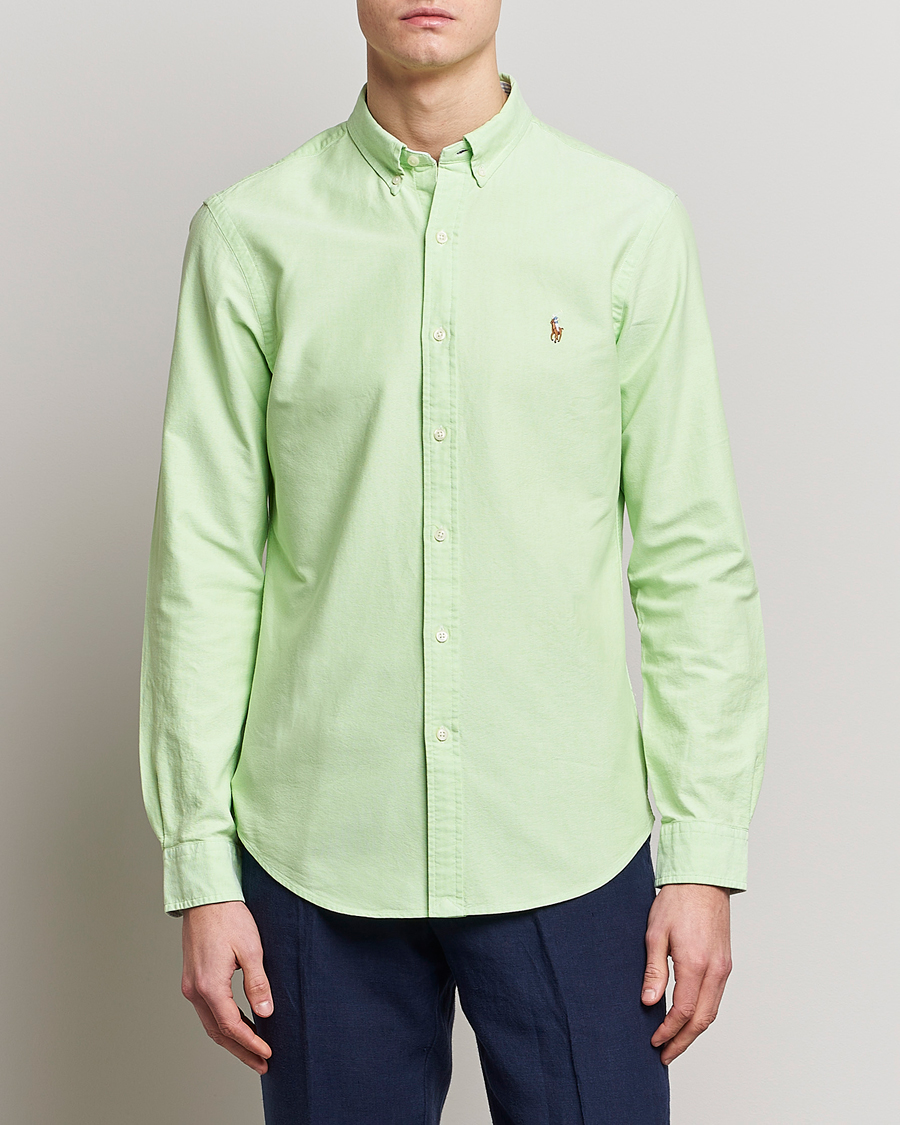 Hombres | Camisas | Polo Ralph Lauren | Slim Fit Oxford Button Down Shirt Oasis Green