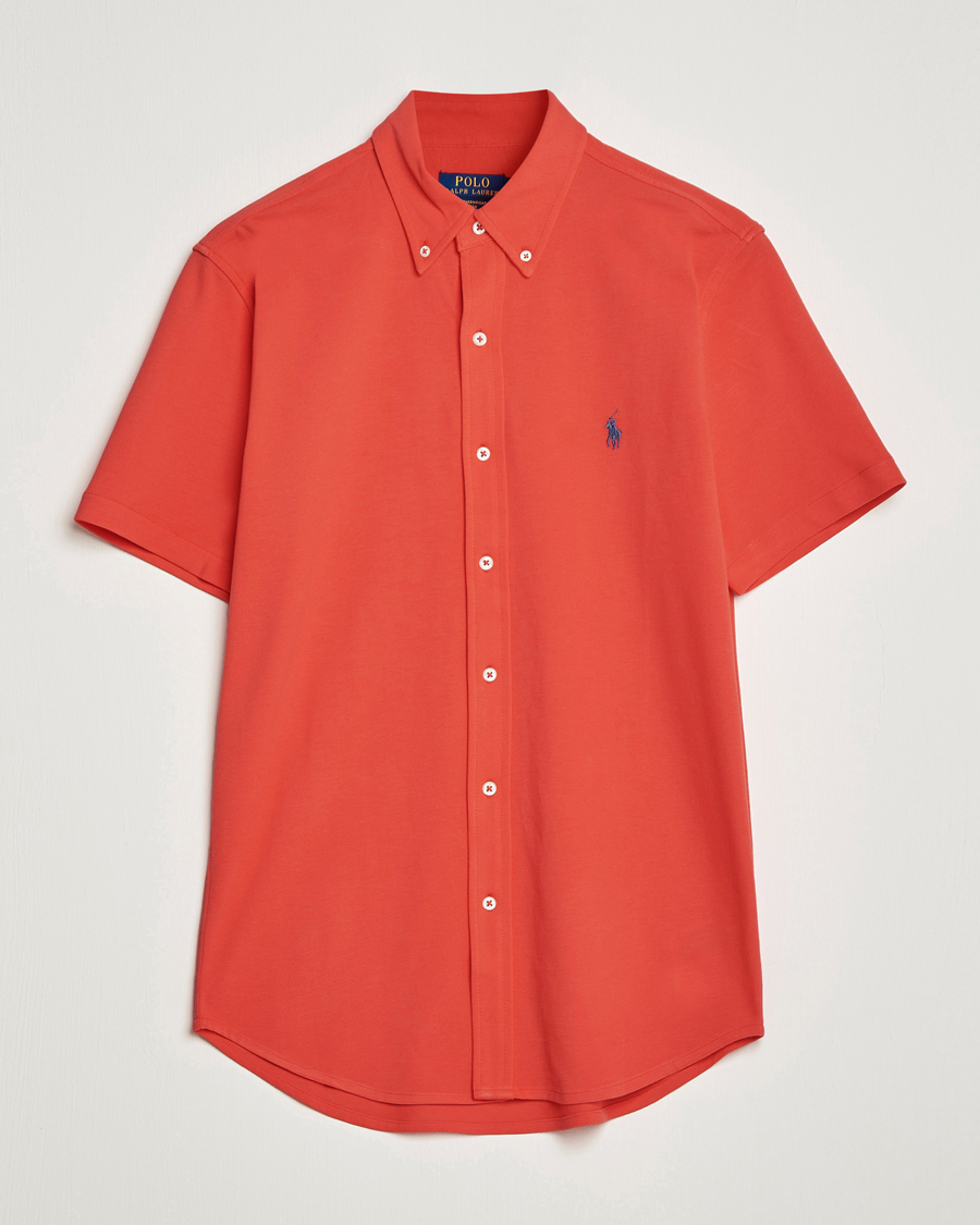 Hombres | Camisas | Polo Ralph Lauren | Featherweight Mesh Short Sleeve Shirt Red Reef