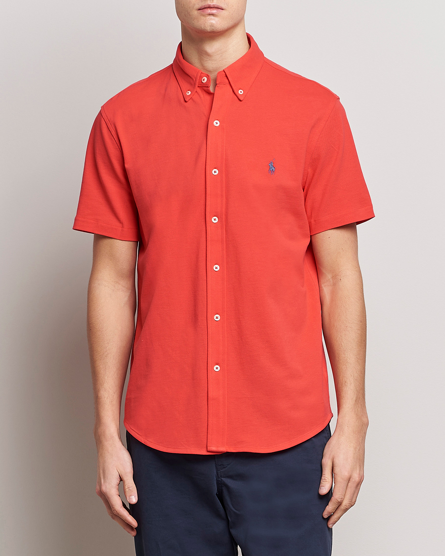 Hombres | Camisas | Polo Ralph Lauren | Featherweight Mesh Short Sleeve Shirt Red Reef