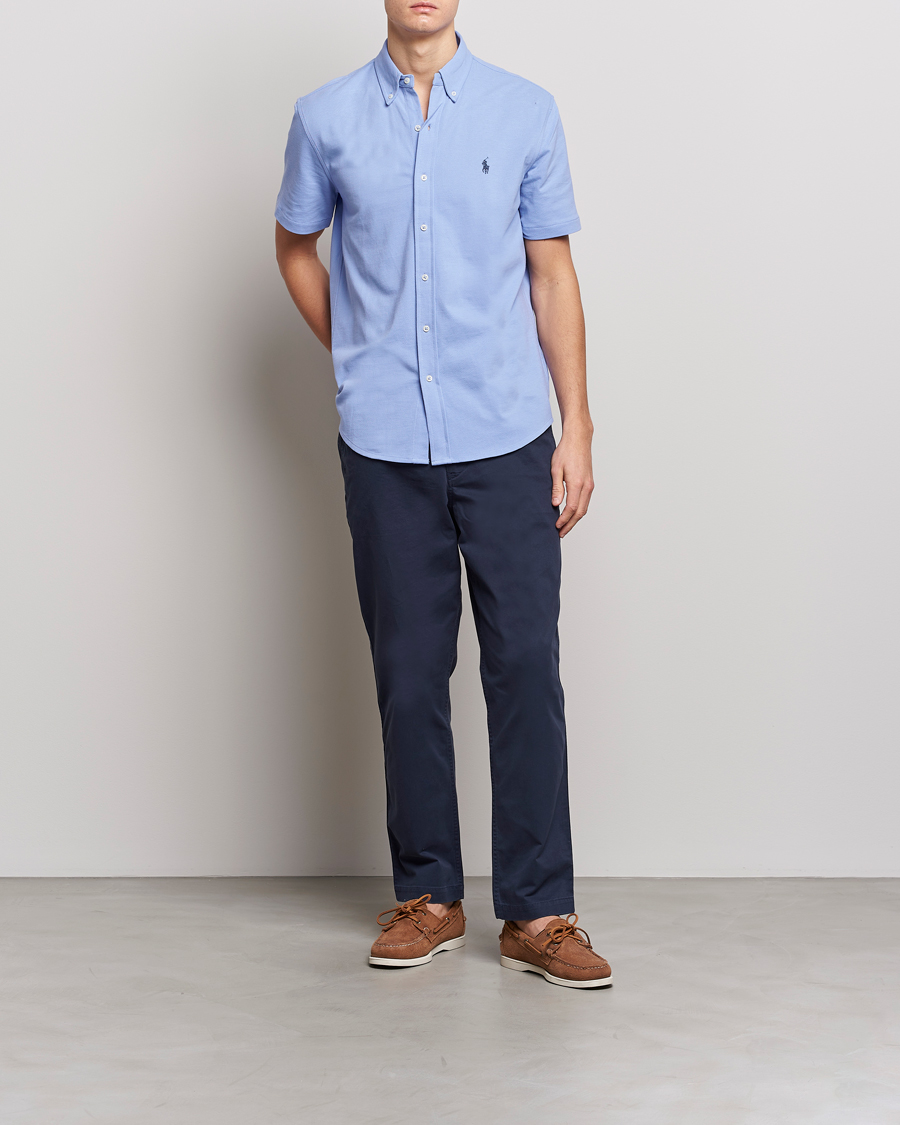 Hombres | Camisas | Polo Ralph Lauren | Featherweight Mesh Short Sleeve Shirt Lafayette Blue