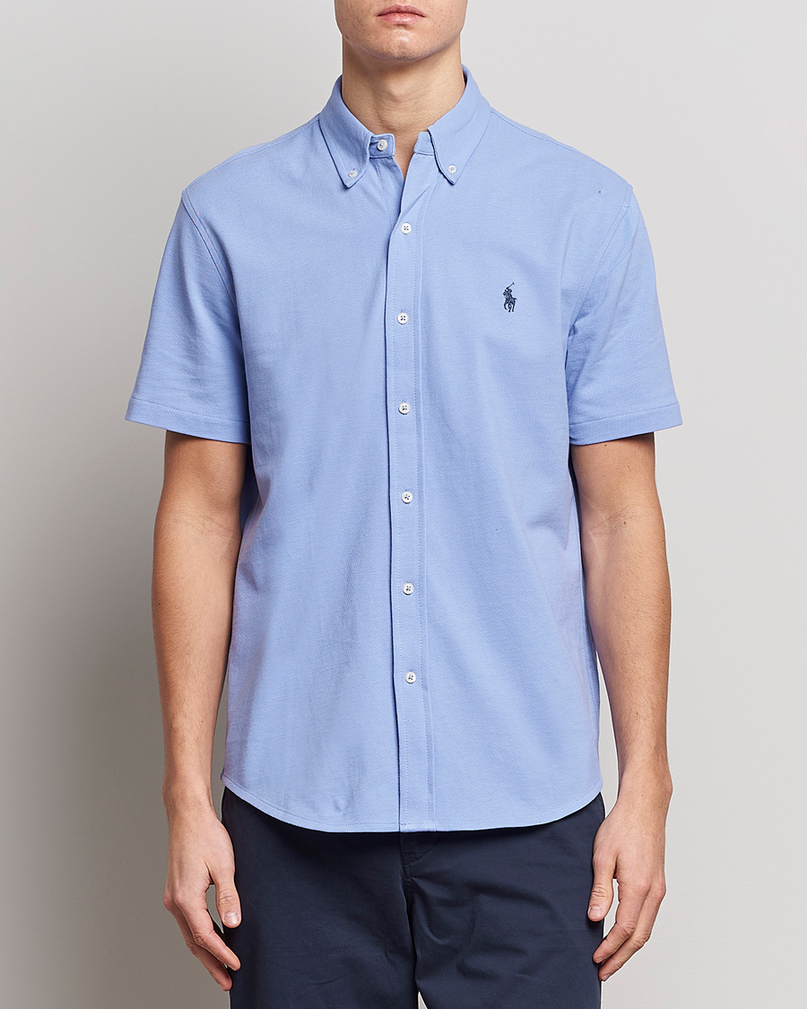 Hombres | Camisas | Polo Ralph Lauren | Featherweight Mesh Short Sleeve Shirt Lafayette Blue