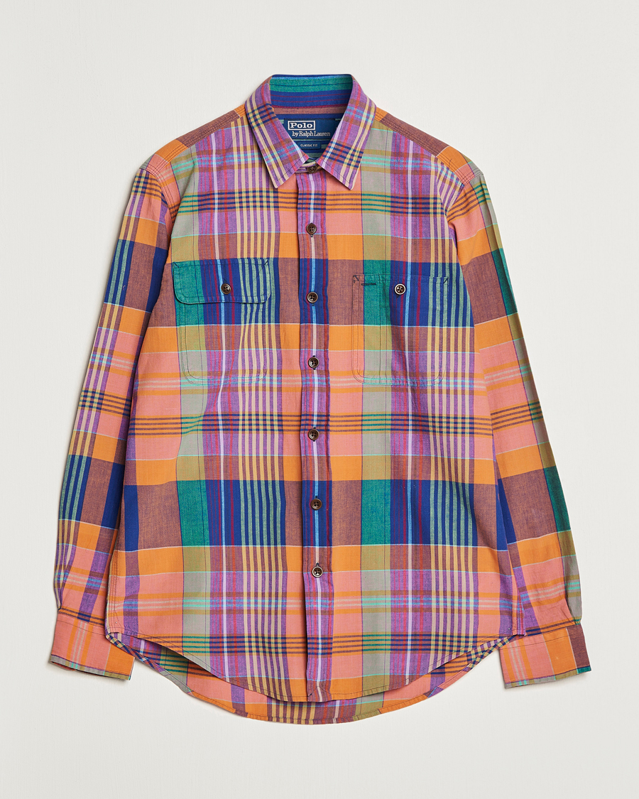 Hombres | Camisas | Polo Ralph Lauren | Madras Checked Shirt Orange/Purple