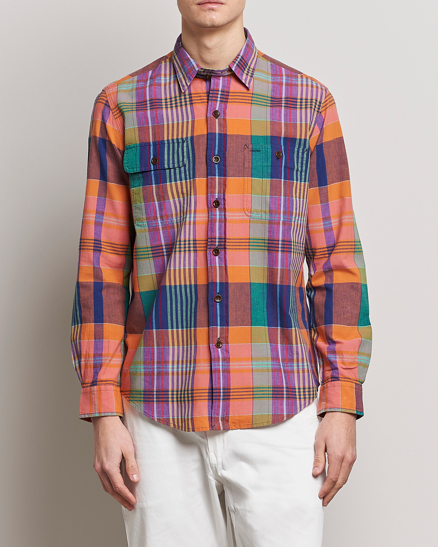 Hombres | Camisas | Polo Ralph Lauren | Madras Checked Shirt Orange/Purple