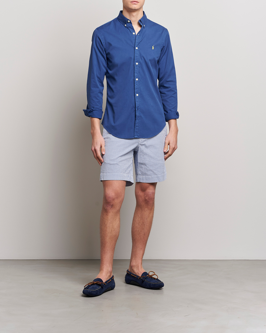 Hombres | Camisas | Polo Ralph Lauren | Slim Fit Brushed Twill Shirt Royal Navy