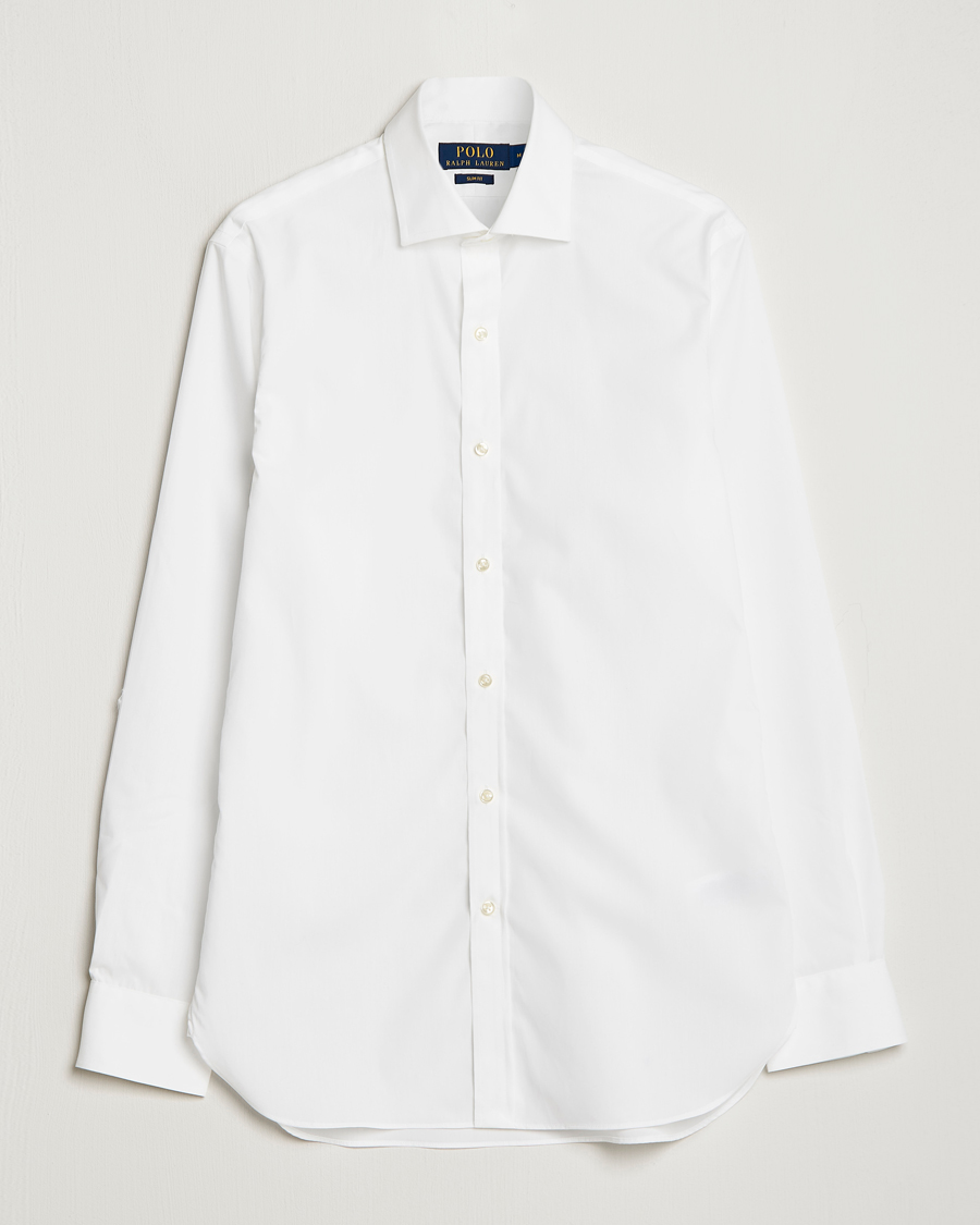 Hombres | Camisas | Polo Ralph Lauren | Slim Fit Poplin Dress Shirt White