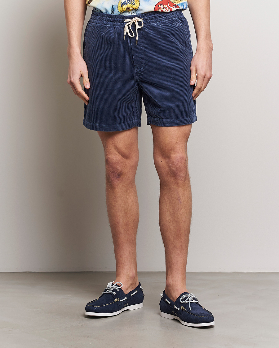 Hombres | Pantalones cortos con cordones | Polo Ralph Lauren | Prepster Corduroy Drawstring Shorts Boston Navy