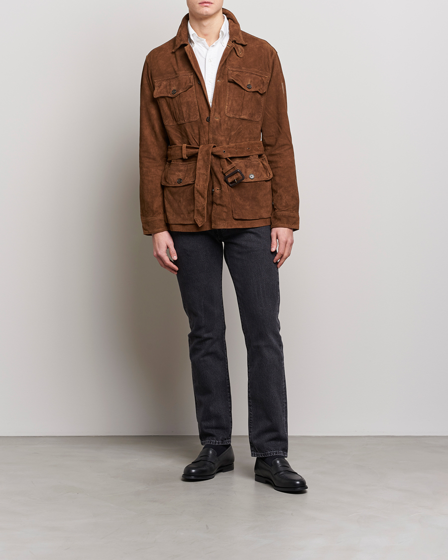 Hombres | Abrigos y chaquetas | Polo Ralph Lauren | Safari Suede Field Jacket Smith Brown
