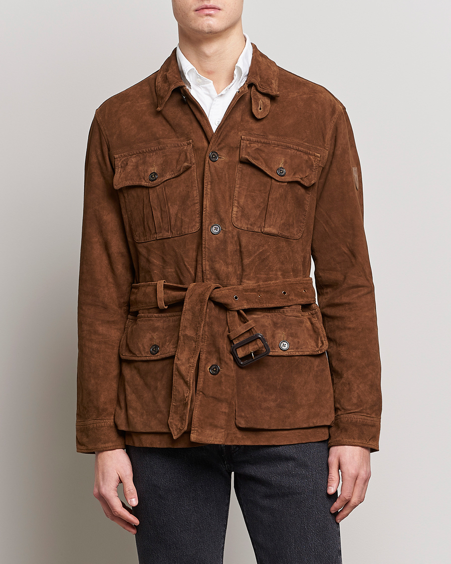 Hombres | Abrigos y chaquetas | Polo Ralph Lauren | Safari Suede Field Jacket Smith Brown