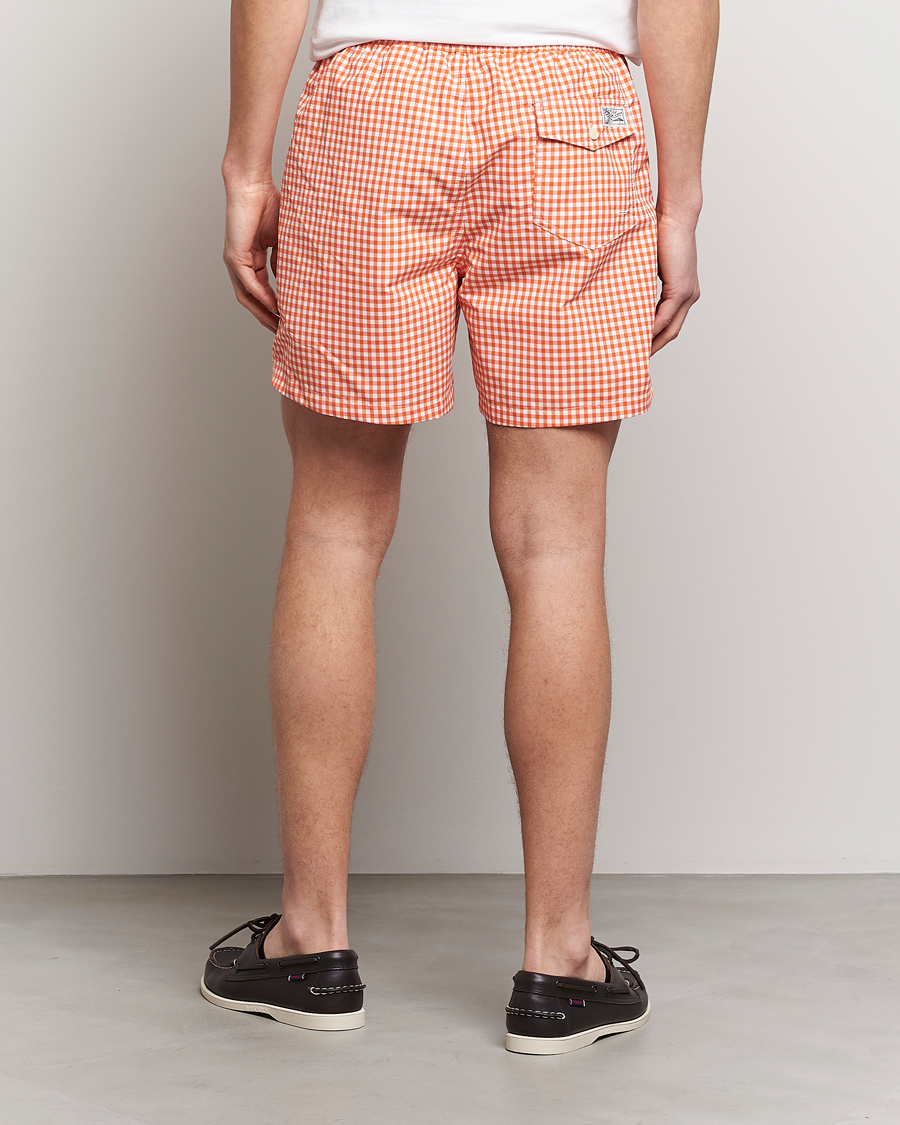 Hombres | Bañadores | Polo Ralph Lauren | Traveler Gingham Swimshorts Sailing Orange