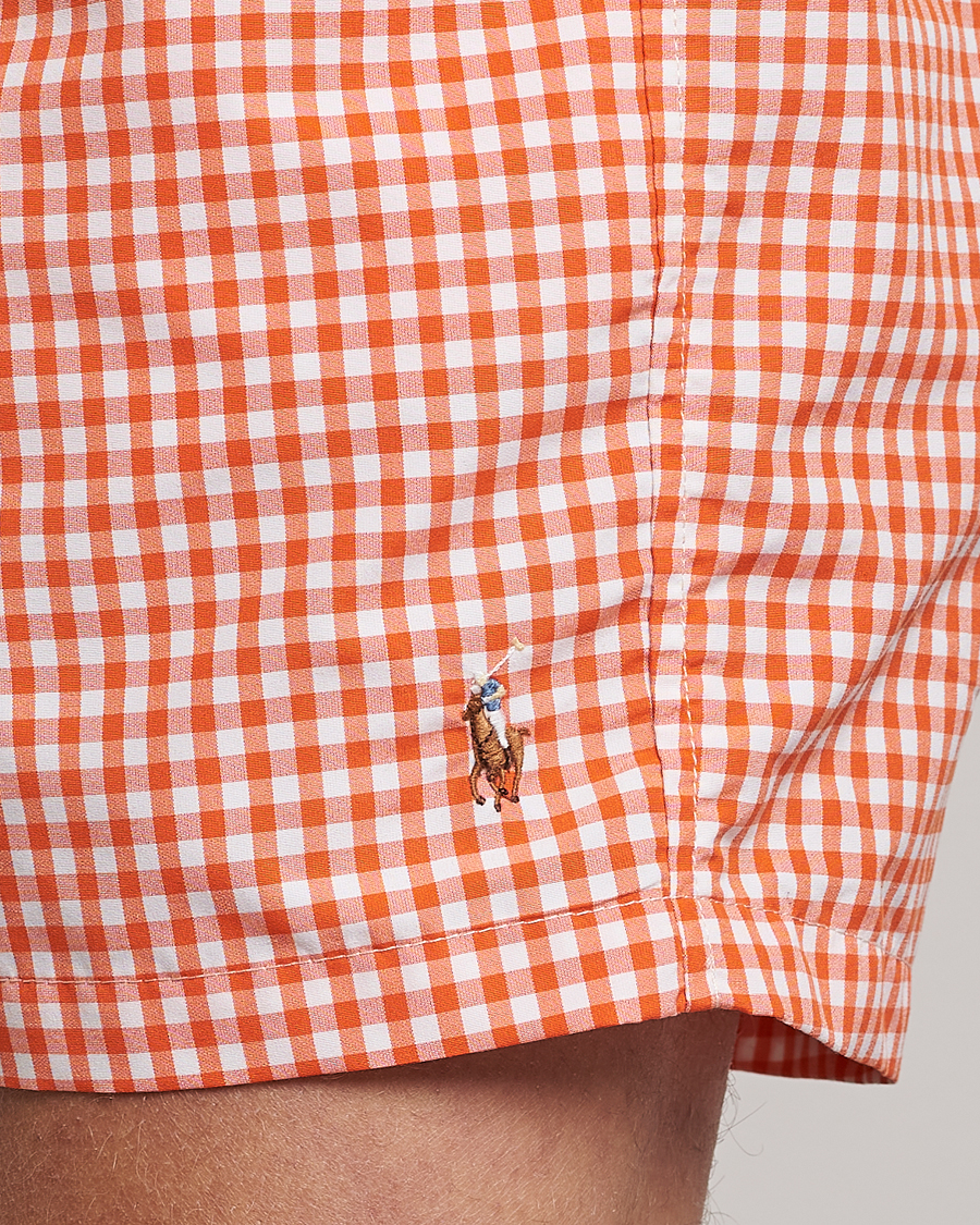 Hombres | Bañadores | Polo Ralph Lauren | Traveler Gingham Swimshorts Sailing Orange