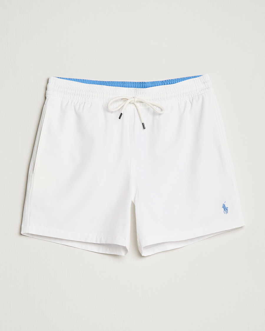 Hombres | Bañadores | Polo Ralph Lauren | Recycled Slim Traveler Swimshorts White