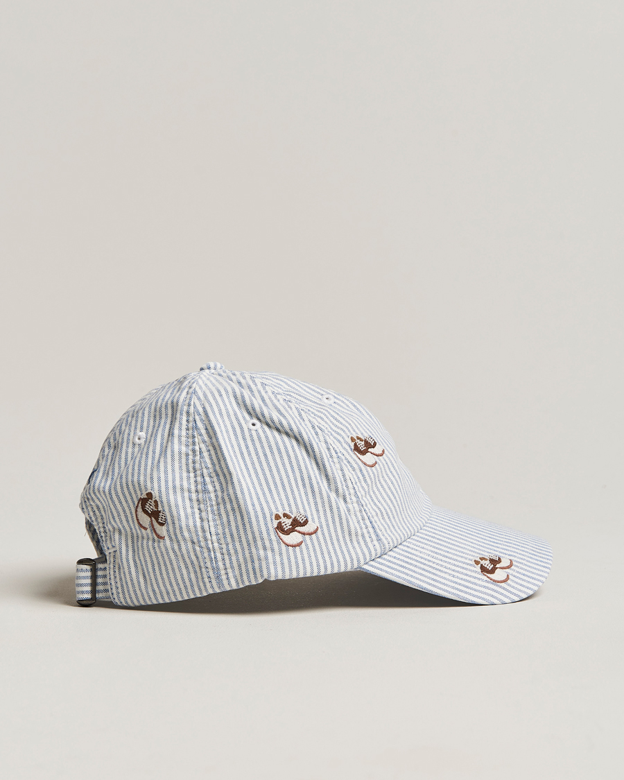 Hombres | Polo Ralph Lauren Oxford Striped Cap Blue/White | Polo Ralph Lauren | Oxford Striped Cap Blue/White