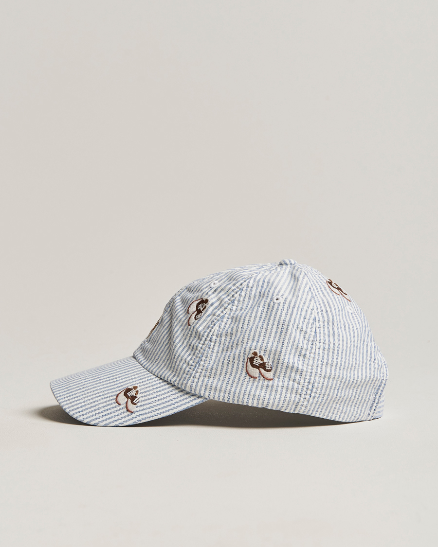 Hombres | Polo Ralph Lauren Oxford Striped Cap Blue/White | Polo Ralph Lauren | Oxford Striped Cap Blue/White