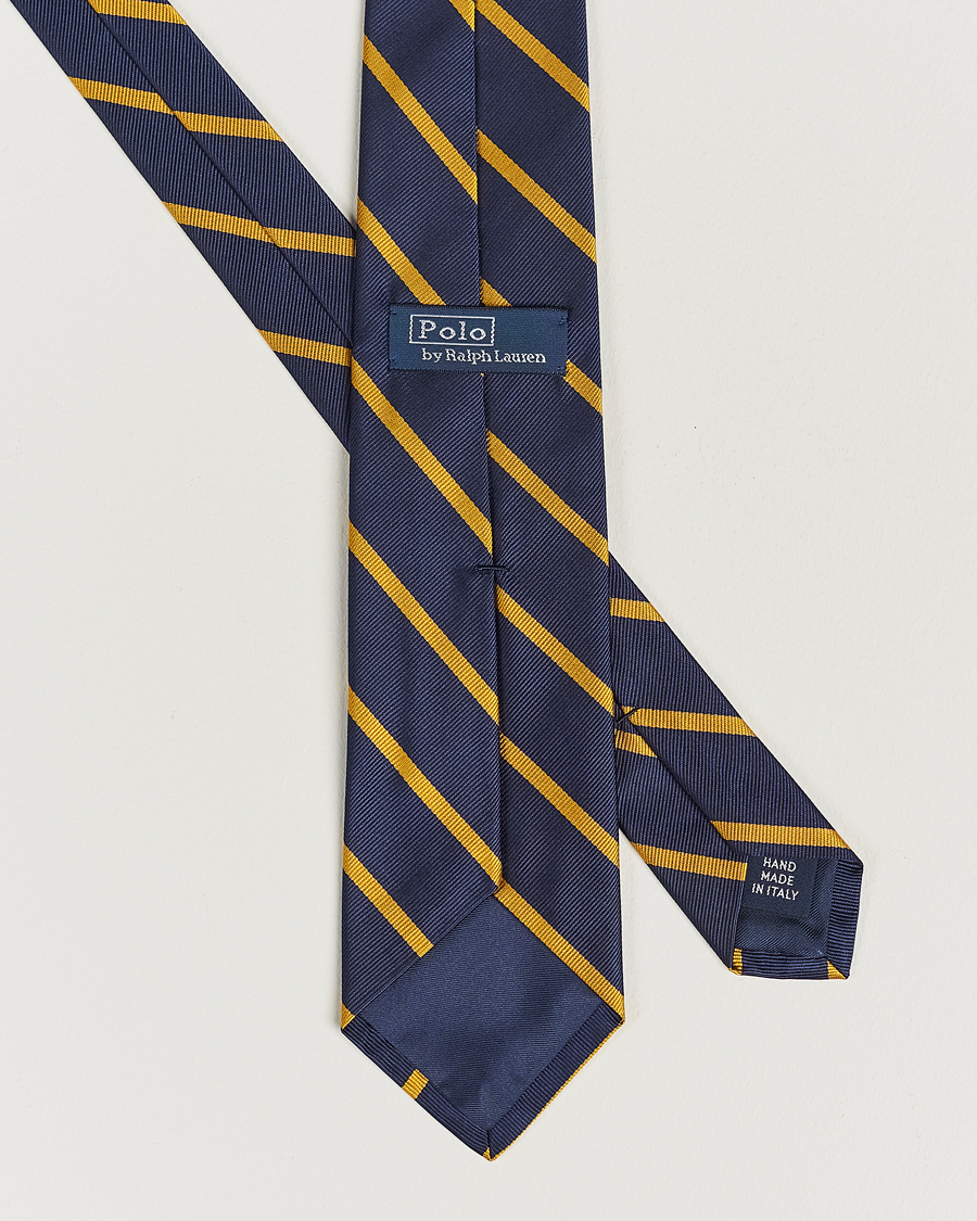 Hombres |  | Polo Ralph Lauren | Striped Tie Navy/Gold