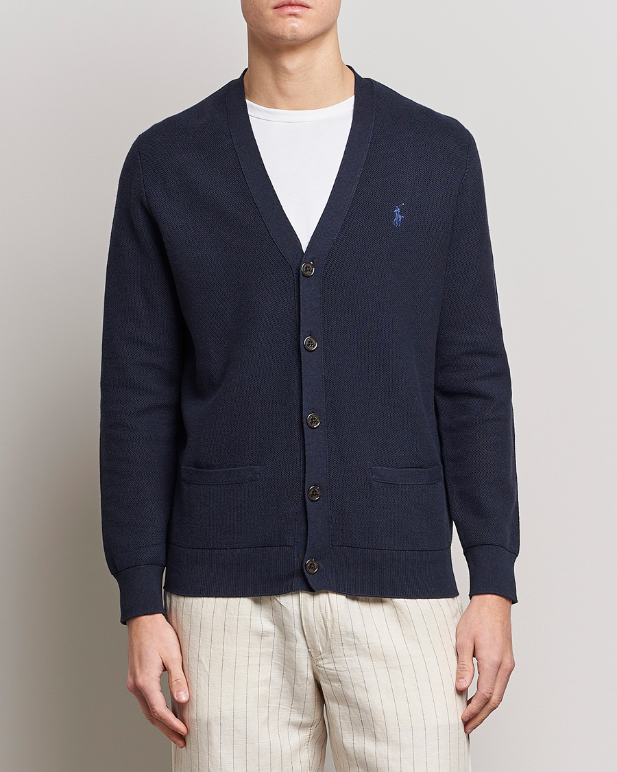 Hombres | Jerséis y prendas de punto | Polo Ralph Lauren | Cotton Cardigan Navy Heather