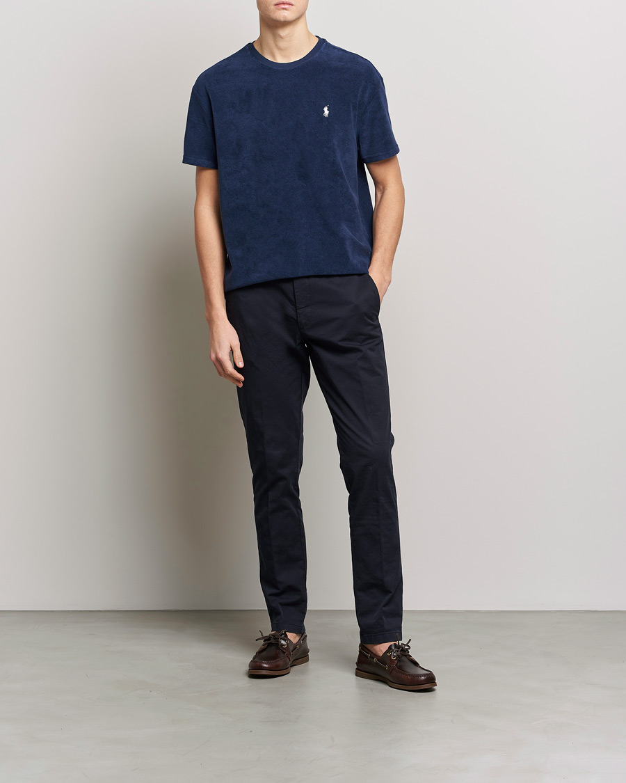 Hombres | Camisetas | Polo Ralph Lauren | Cotton Terry Crew Neck T-shirt Newport Navy