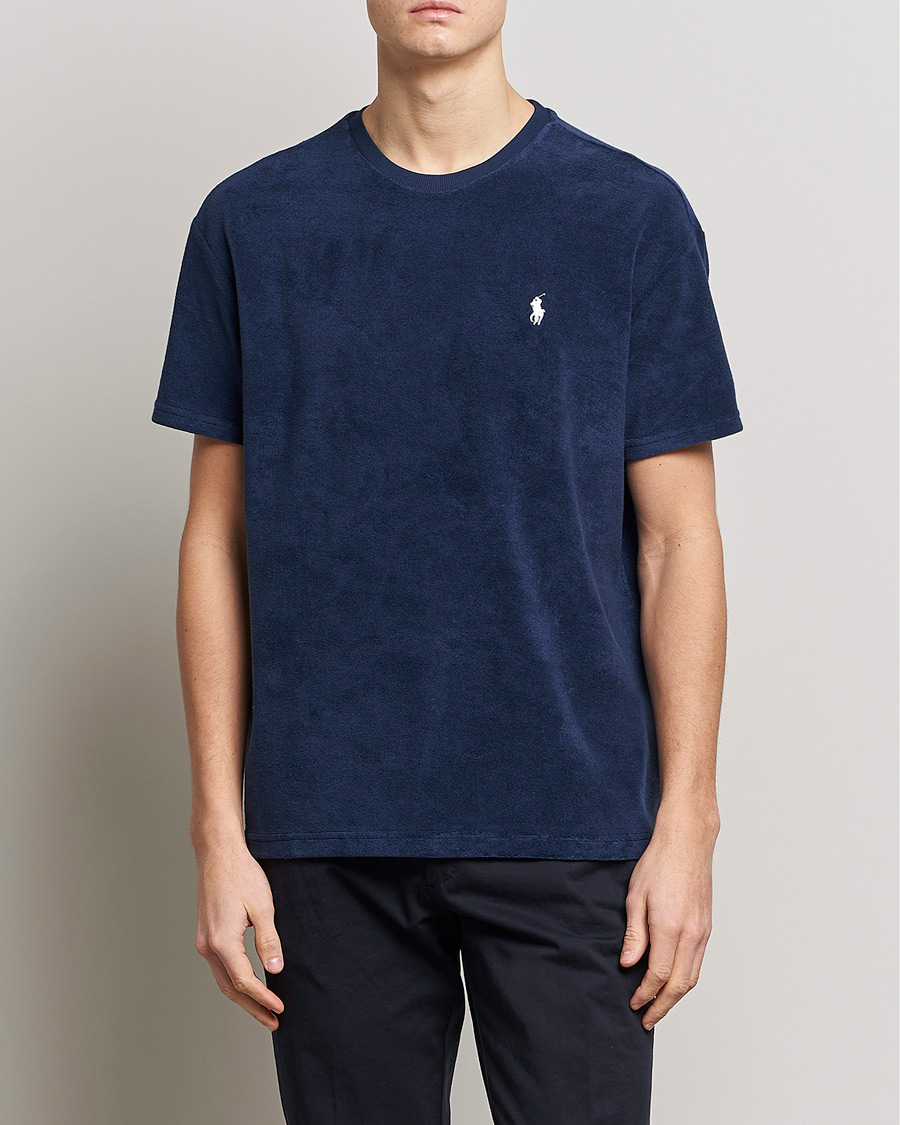 Hombres | Camisetas | Polo Ralph Lauren | Cotton Terry Crew Neck T-shirt Newport Navy