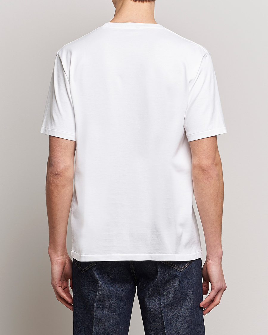 Hombres | Camisetas | Auralee | Luster Plaiting T-Shirt White