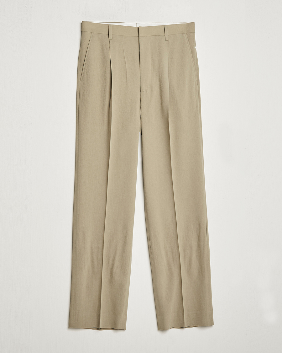 Hombres | Pantalones | Auralee | Viyella Wool Slacks Light Khaki