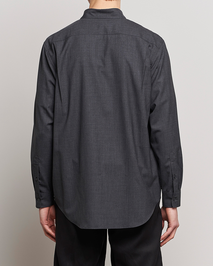 Hombres | Camisas | Auralee | Tropical Wool Shirt Charcoal