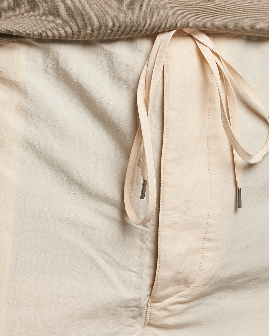 Hombres | Pantalones cortos | Auralee | Finx Linen Easy Shorts Ecru