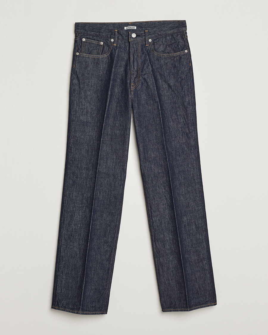 Hombres | Vaqueros | Auralee | Regular Fit Denim Pants Dark Indigo