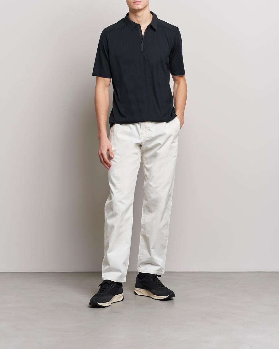 Hombres | Polos | Arc'teryx Veilance | Frame Short Sleeve Polo Shirt Black