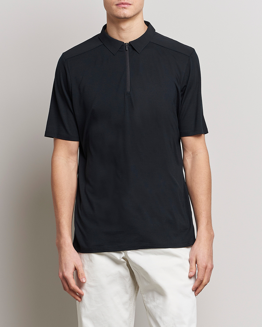 Hombres | Polos | Arc'teryx Veilance | Frame Short Sleeve Polo Shirt Black