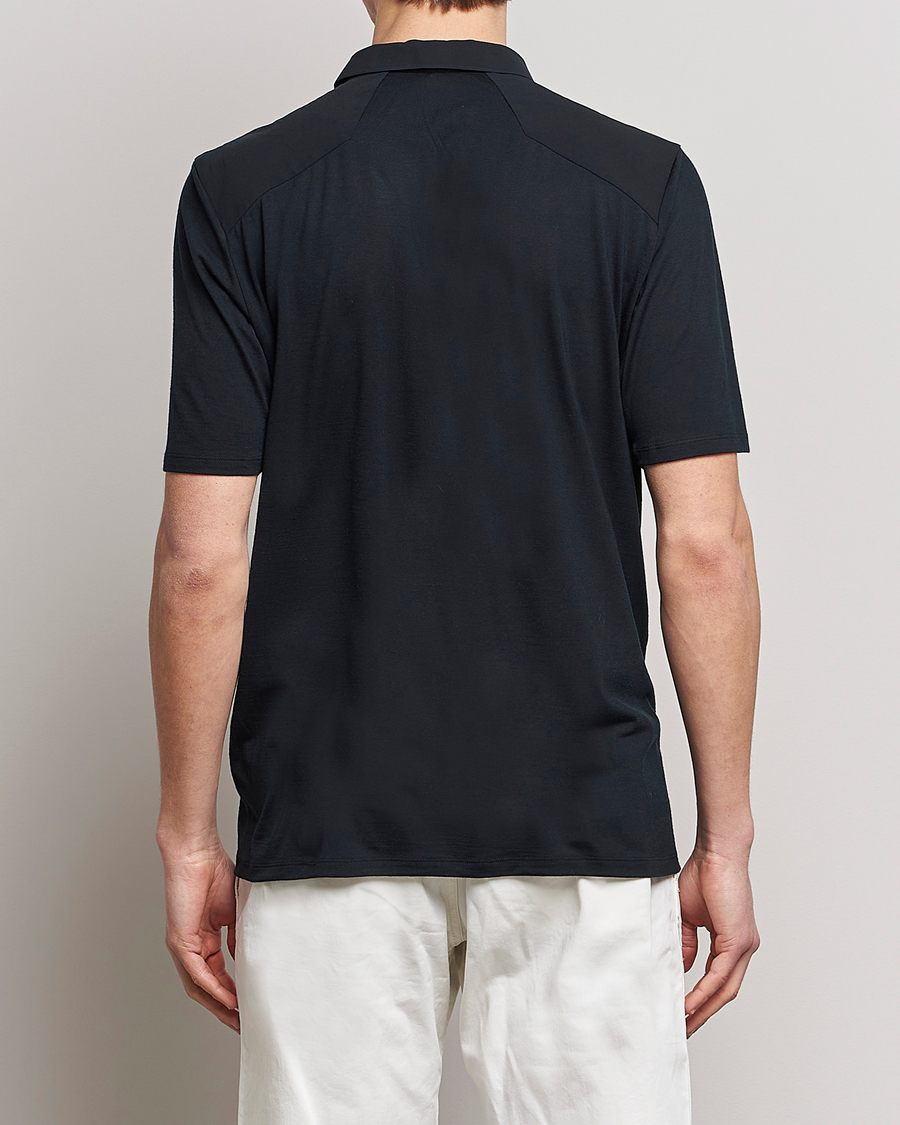 Hombres | Polos | Arc'teryx Veilance | Frame Short Sleeve Polo Shirt Black