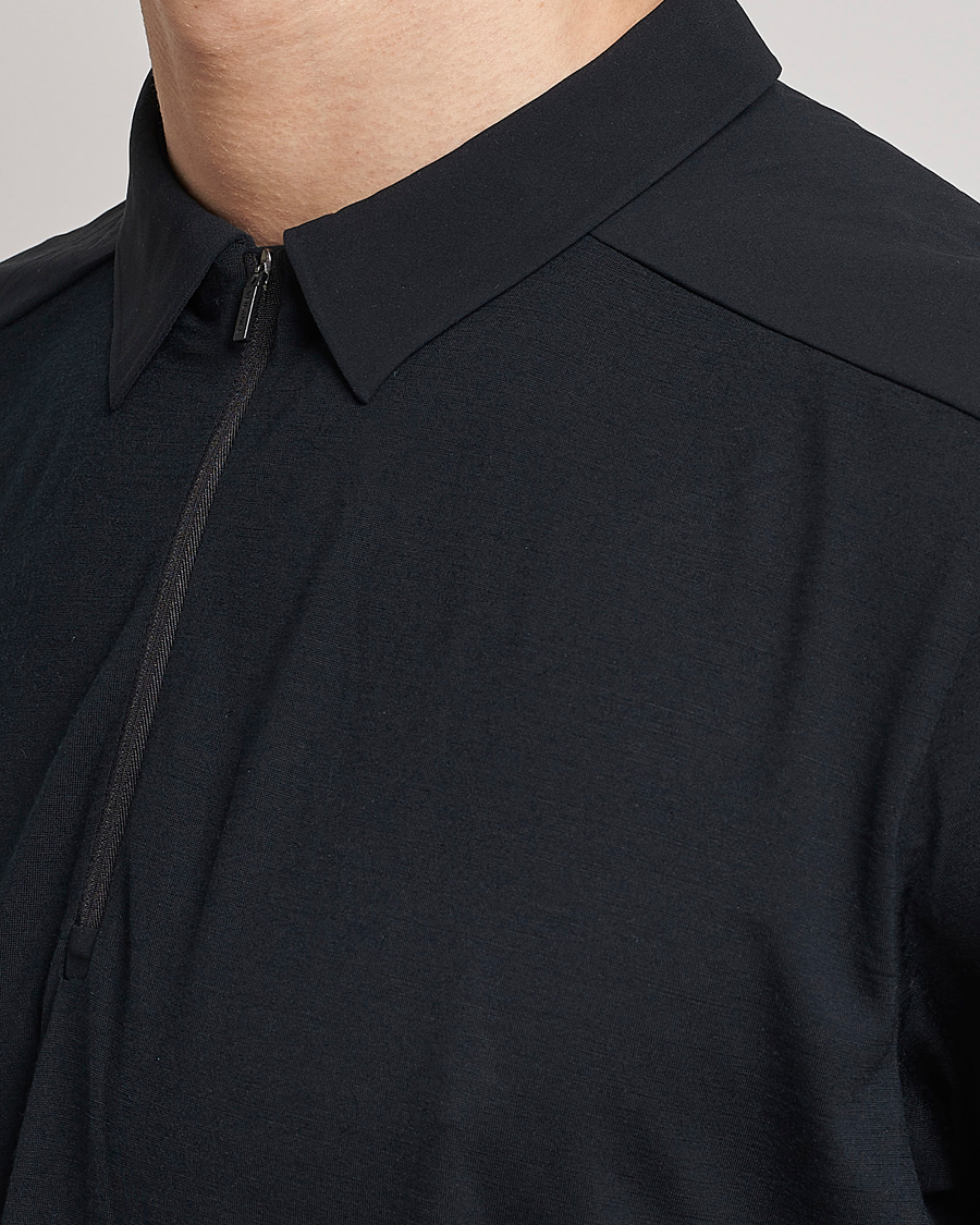 Hombres | Polos | Arc'teryx Veilance | Frame Short Sleeve Polo Shirt Black