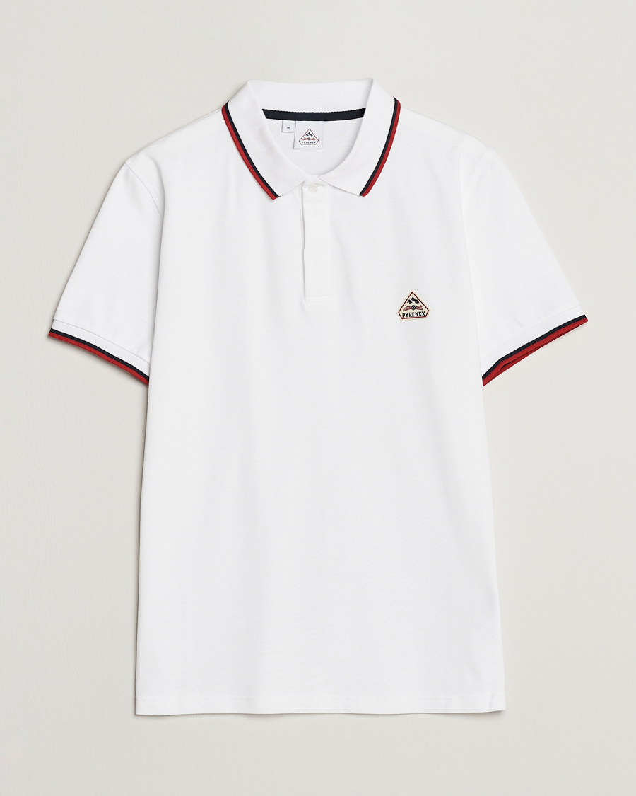 Hombres | Polos | Pyrenex | Leyre Cotton Logo Polo White