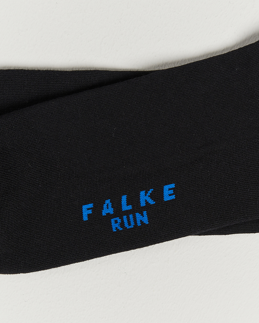 Hombres |  | Falke | Run Cushioned Sport Sock Black
