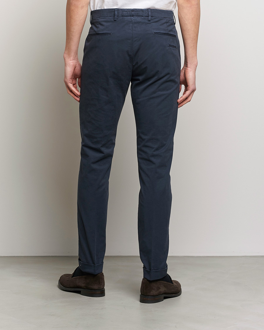 Hombres | Pantalones | Briglia 1949 | Slim Fit Cotton Chinos Navy