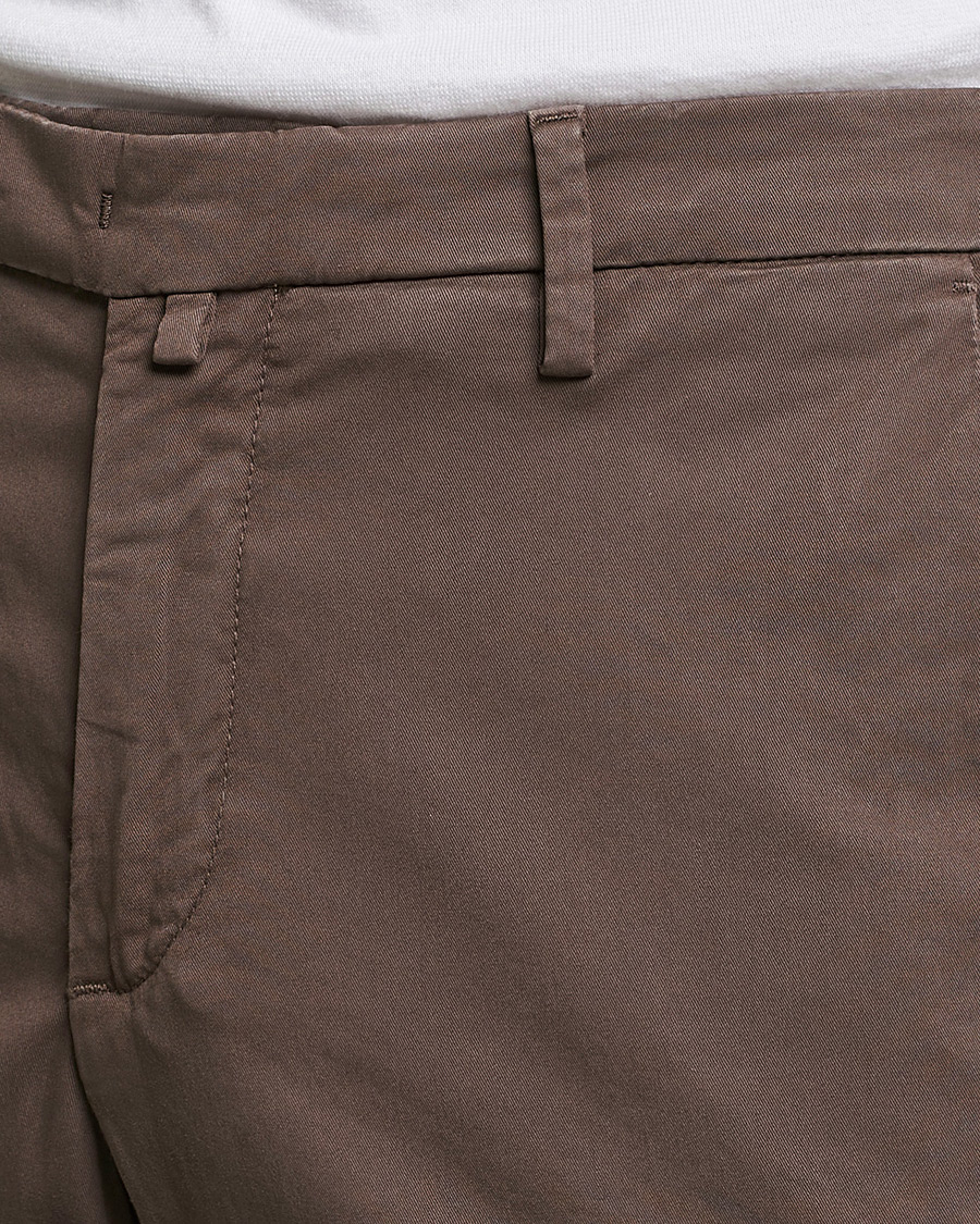 Hombres | Pantalones | Briglia 1949 | Slim Fit Cotton Chinos Brown