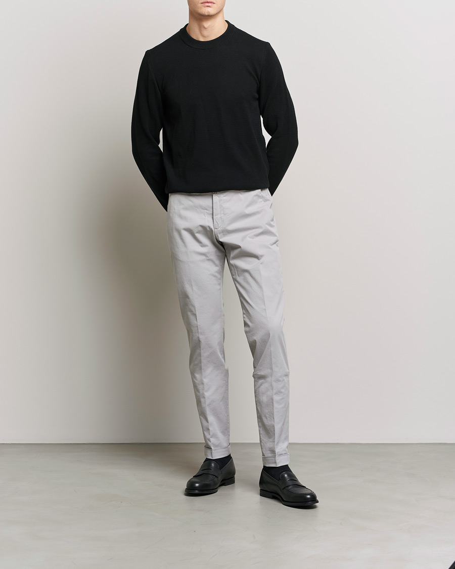 Hombres | Pantalones | Briglia 1949 | Slim Fit Cotton Chinos Grey