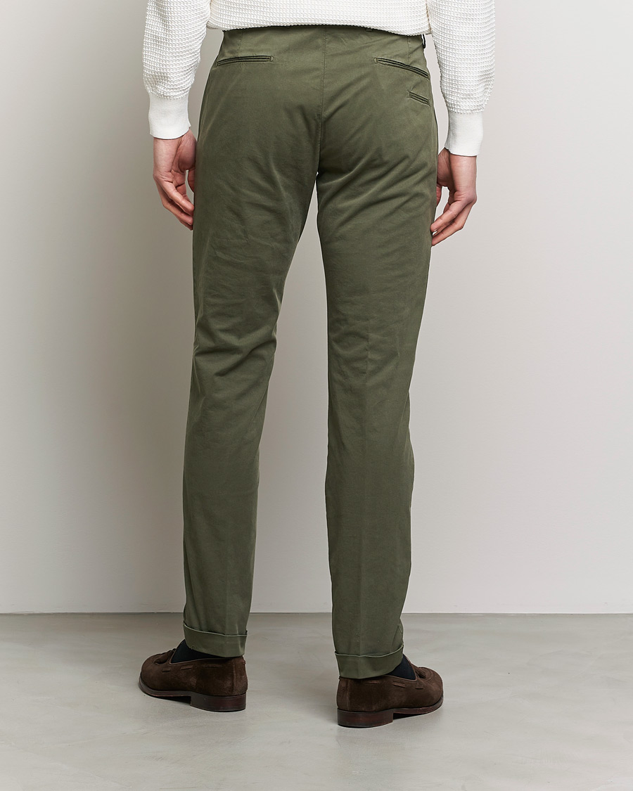 Hombres | Pantalones | Briglia 1949 | Slim Fit Cotton Chinos Olive