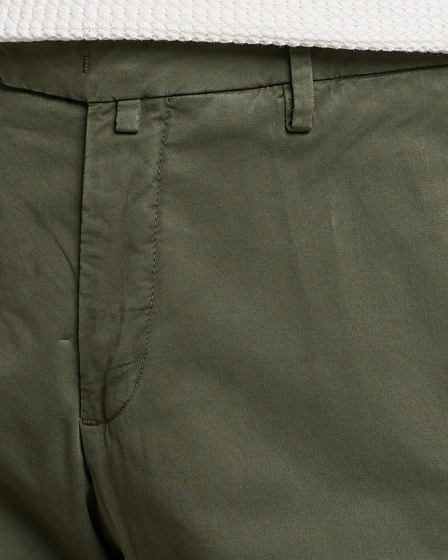 Hombres | Pantalones | Briglia 1949 | Slim Fit Cotton Chinos Olive