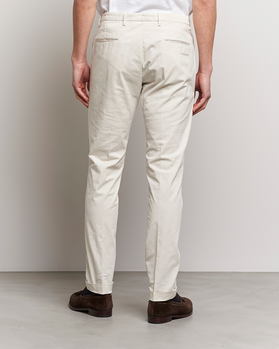 Hombres | Pantalones | Briglia 1949 | Slim Fit Cotton Chinos Cream