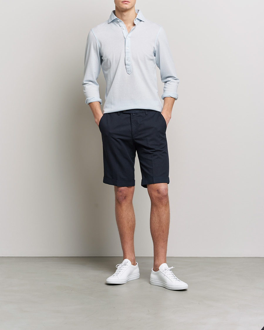 Hombres | Pantalones cortos | Briglia 1949 | Linen/Cotton Shorts Navy