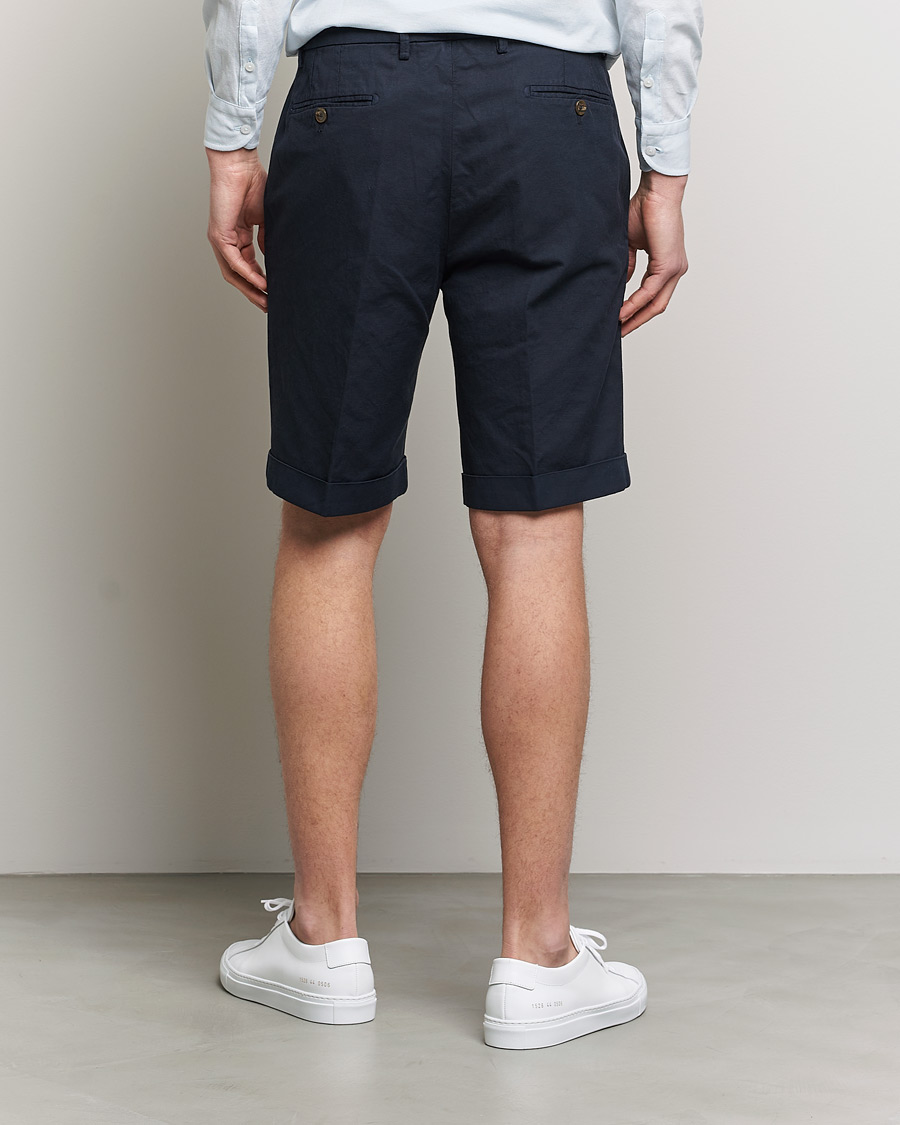 Hombres | Pantalones cortos | Briglia 1949 | Linen/Cotton Shorts Navy