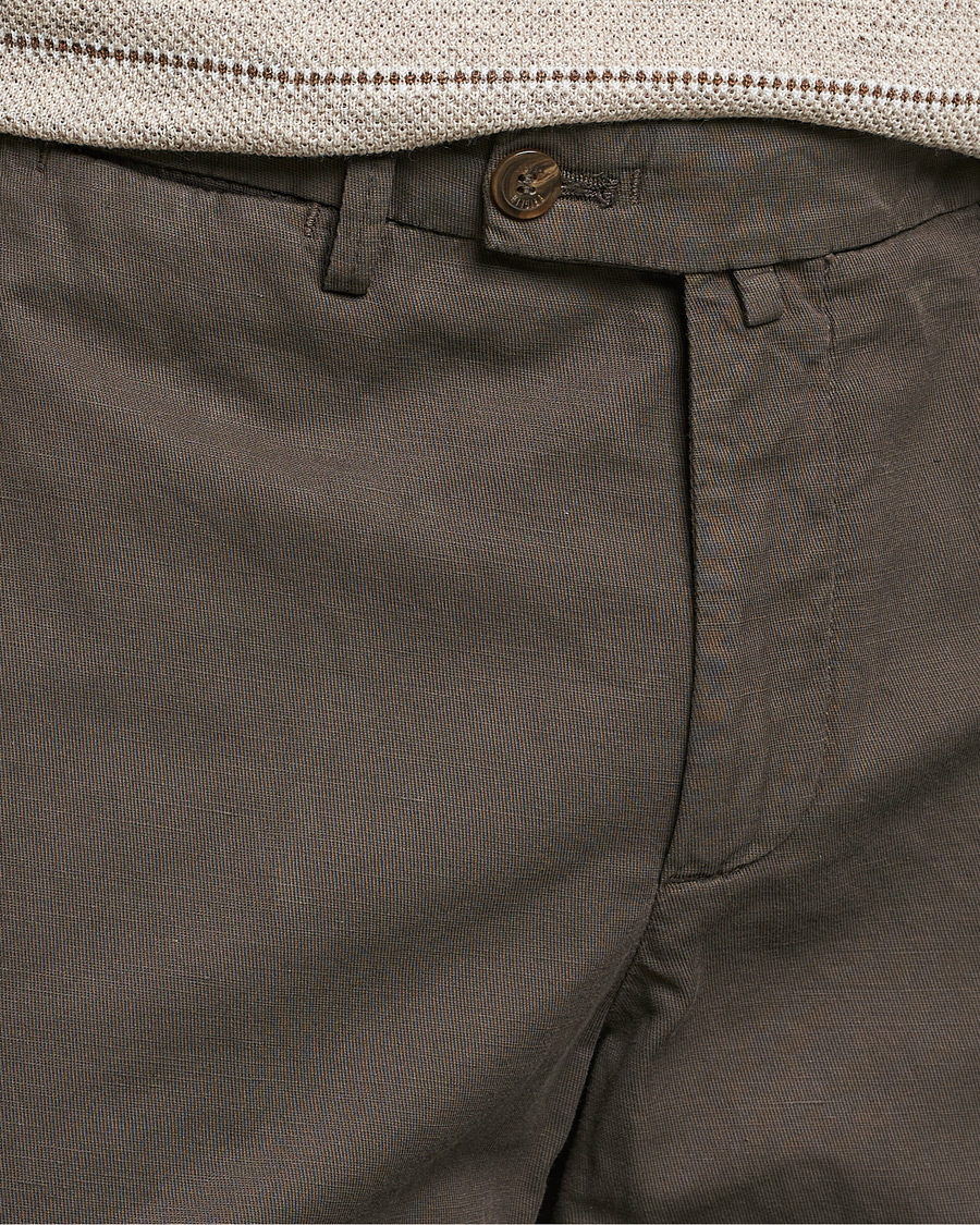 Hombres | Pantalones cortos | Briglia 1949 | Linen/Cotton Shorts Brown