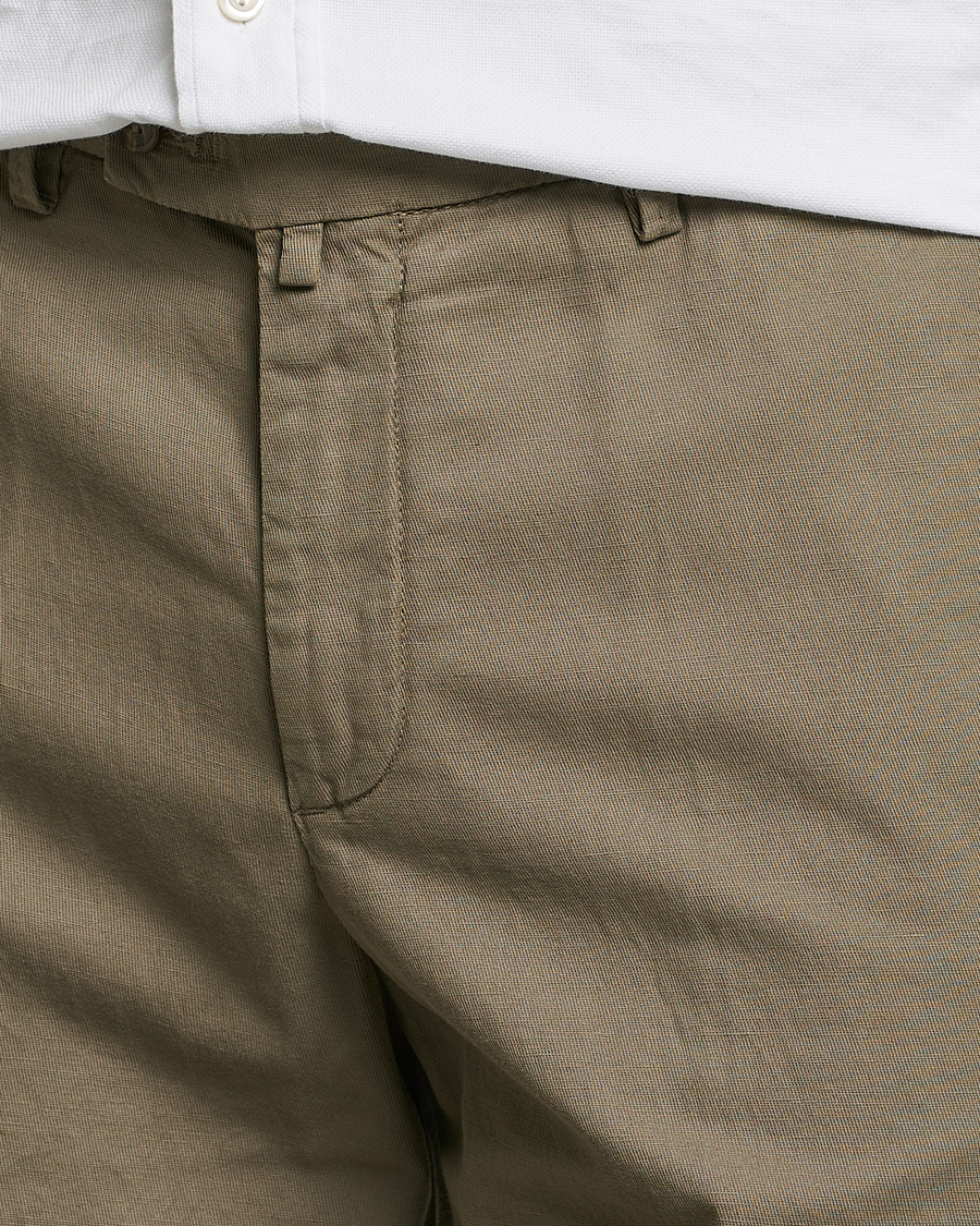 Hombres | Pantalones cortos | Briglia 1949 | Linen/Cotton Shorts Olive