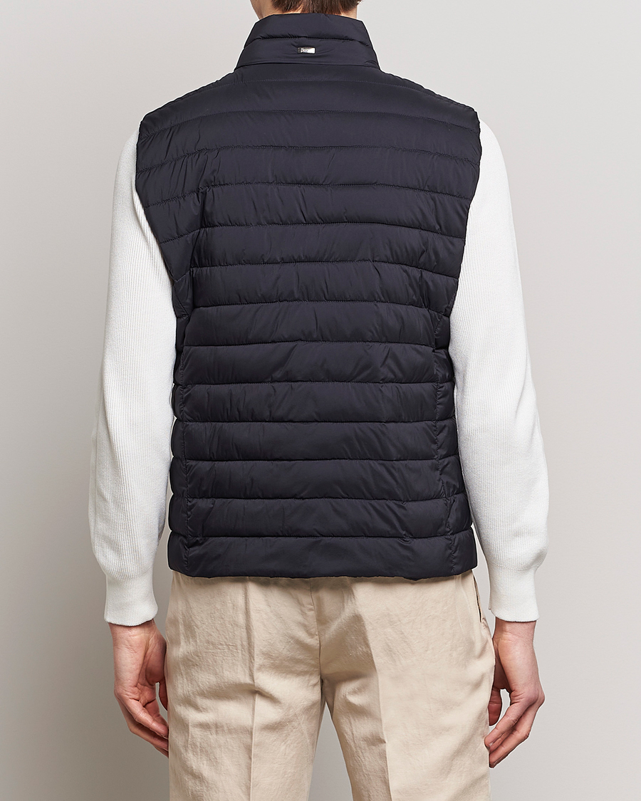 Hombres | Chalecos | Herno | Nuage Matt Nylon Vest Midnight