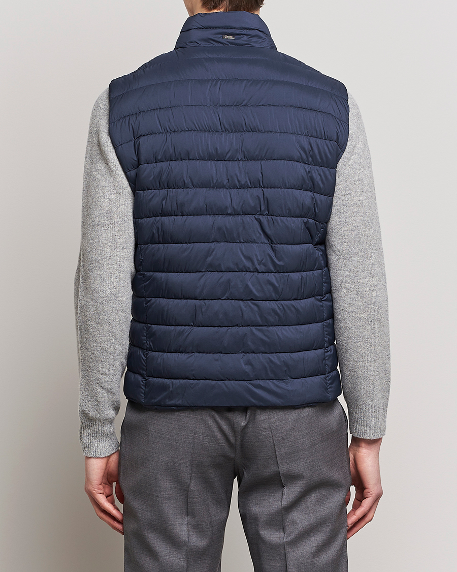 Hombres | Chalecos | Herno | Nuage Matt Nylon Vest Navy