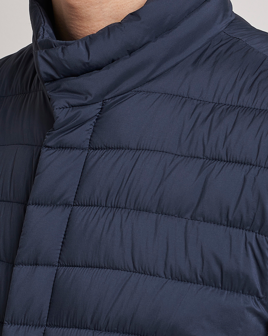 Hombres | Chalecos | Herno | Nuage Matt Nylon Vest Navy