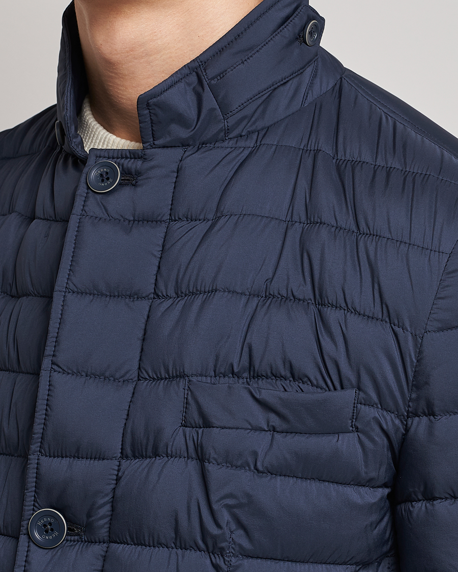 Hombres | Abrigos y chaquetas | Herno | Nuage Matt Nylon Blazer Navy