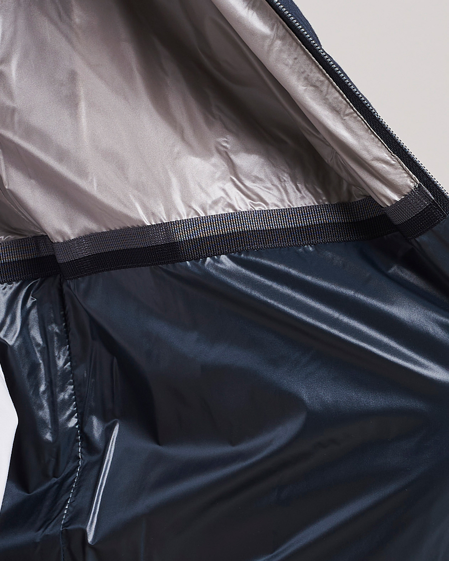 Hombres | Chalecos | Herno | Padded Linen Vest Navy